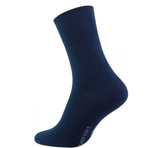 Navy Diabetes Strømper - Str. 35-38