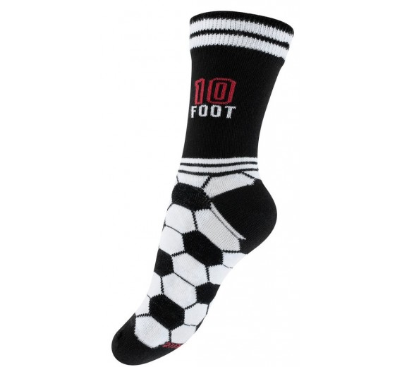 3 par børnestrømper med fodboldmotiv - Str. 27-30