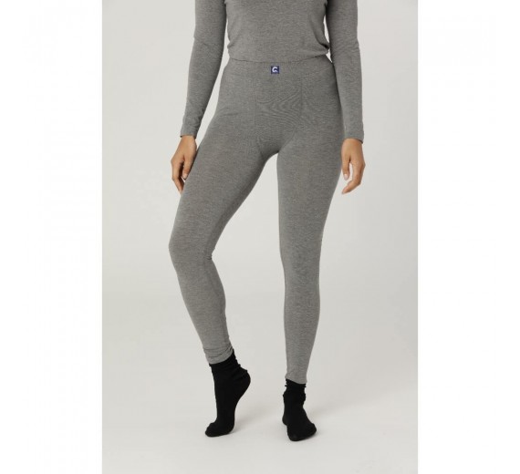 Leggings i merinould, dame, Coastland of Denmark, grå, str. Medium