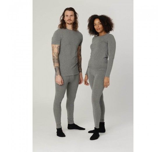 Leggings i merinould, dame, Coastland of Denmark, grå, str. Medium