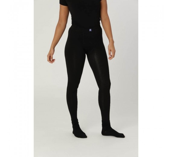 Leggings i merinould, dame, Coastland of Denmark, sort, str. Medium