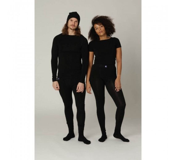 Sorte uld Long Johns til mænd, Coastland of Denmark, str. small