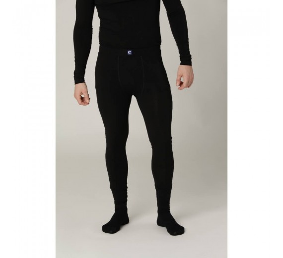 Long Johns i merino uld til mænd, Coastland of Denmark, sort, str. medium