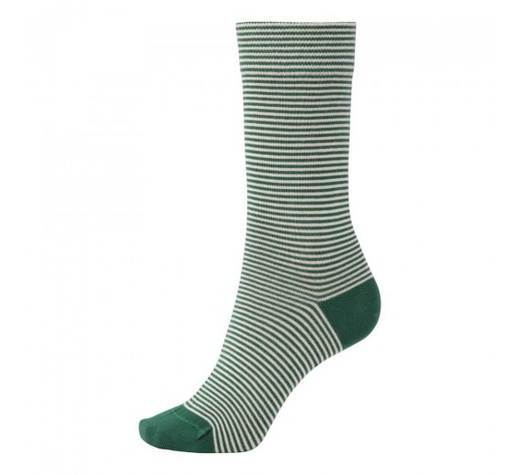 Bomulds Strømpe fra CPH Sock Company - Grøn Striber str. 36-39