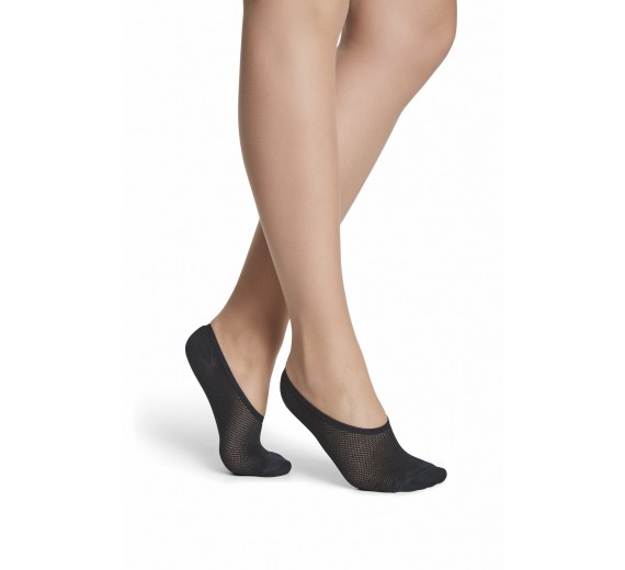 5-pak Decoy Quick Dry Microfiber Footies - Sort str. 39-41