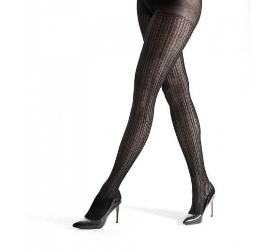 Decoy Bambus Strømpebukser Sort, 100 Denier - Str. M/L