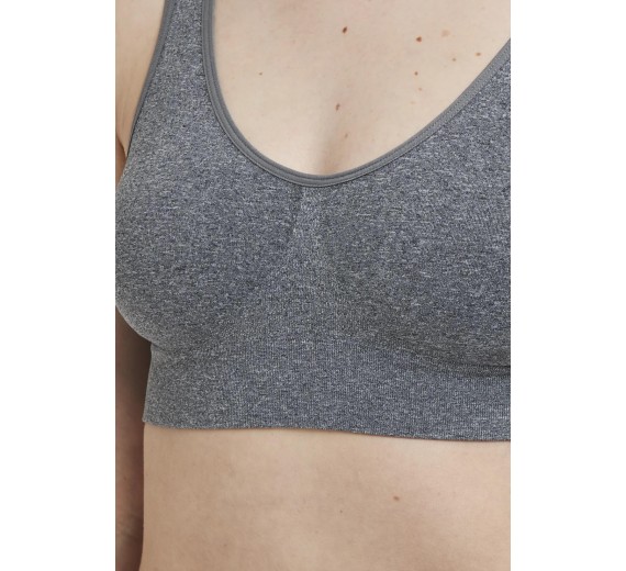 Decoy BH-top med brede stropper, grå, str. small