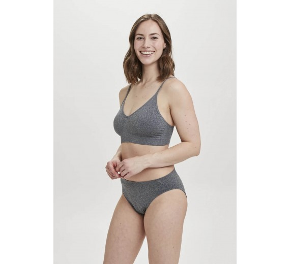 Decoy BH-top med smalle stropper, grå, str. small