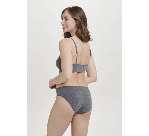 Decoy BH-top med smalle stropper, grå, str. large