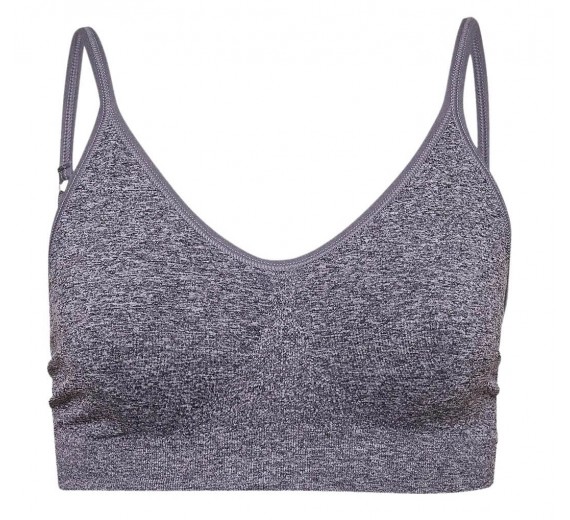 Decoy BH-top med smalle stropper, grå, str. XS