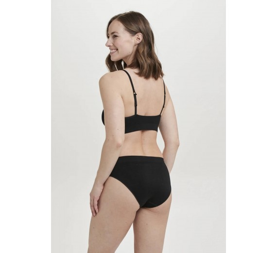Decoy BH-top med smalle stropper, sort, str. XS