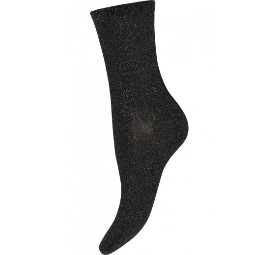 Decoy glimmerstrømper, viskose, sort, str. 37-41