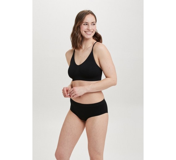 Decoy mikrofiber hipster trusser, sort, str. medium