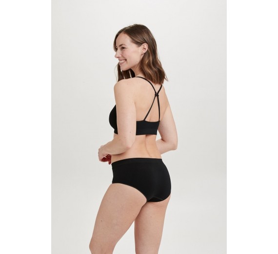 Decoy mikrofiber hipster trusser, sort, str. medium