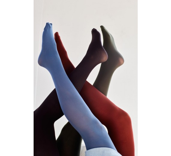 Decoy Microfiber Strømpebukser 60 denier, Grøn - Str. 3XL