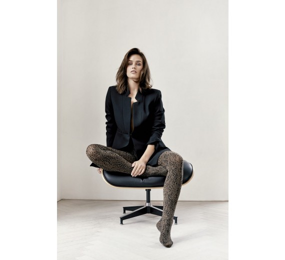 Decoy Strømpebukser Med Leopard Print, 70 Denier, Str. S/M