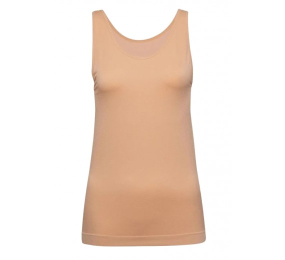 Decoy top med brede stropper, dame, nude, str. large