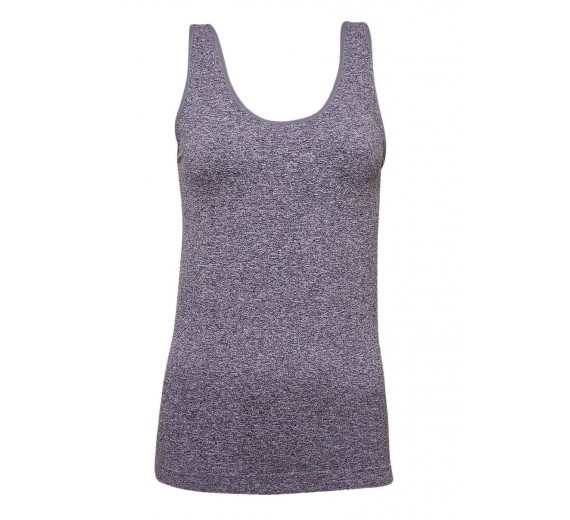 Decoy top med brede stropper, dame, grå, str. small