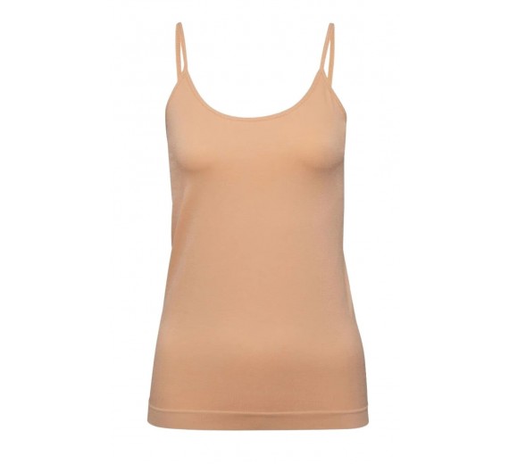 Decoy top med smalle stropper, nude, str. large