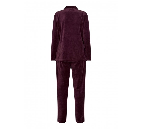 Velour Hjemmesæt fra Decoy, Bordeaux Rød str. 3X-Large Velour Hjemmesæt fra Decoy, Bordeaux Rød str. 3X-Large