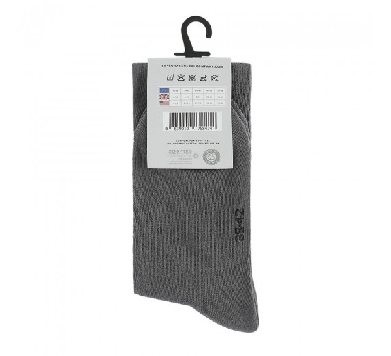 Grå komfort- og diabetessokker bomuld, CPH Sock Company - Str. 51-54 Grå komfort- og diabetessokker bomuld, CPH Sock Company - Str. 51-54