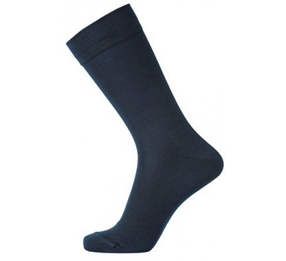 Mørkeblå Egtved Bambus Strømper Uden Elastik - Str. 40-45