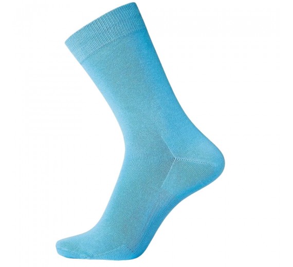 Egtved Bomuld Strømper "Ventilated Sole" - Blå str. 40-45