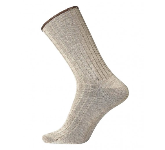 Egtved Uldsokker "Uden Elastik", Lys Beige, str. 40-45