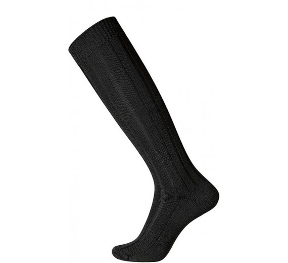 Egtved Uldsokker Knælange, Sort - Str. 45-48