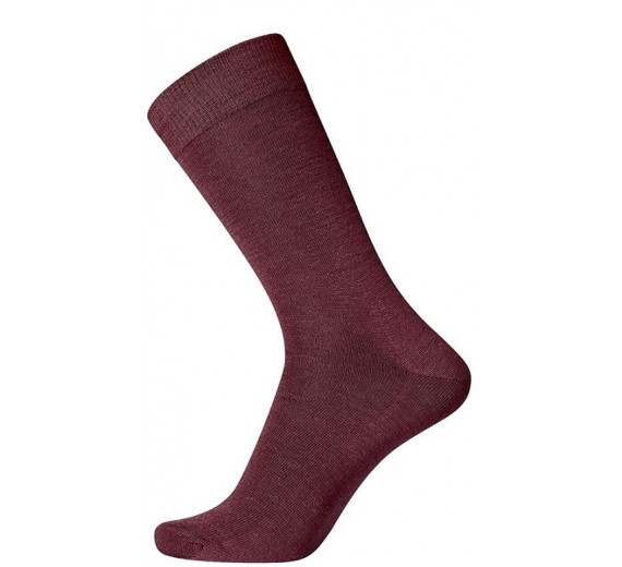 Mørkerøde Egtved Twin Sock Uldstrømper Str. 45-48