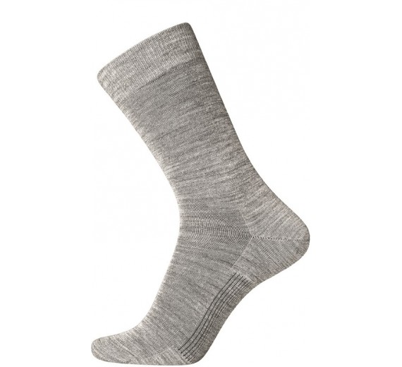 Lysegrå Egtved Uldstrømper "Ventilated Sole" Str. 40-45