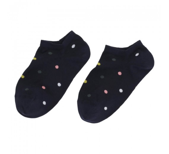 Korte ankelstrømper fra Socks CPH - Navy Tivoli Dot str. 36-39