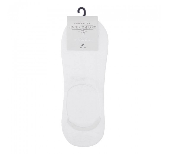 Hvide bambus footies, CPH Sock Company, str. 40-47