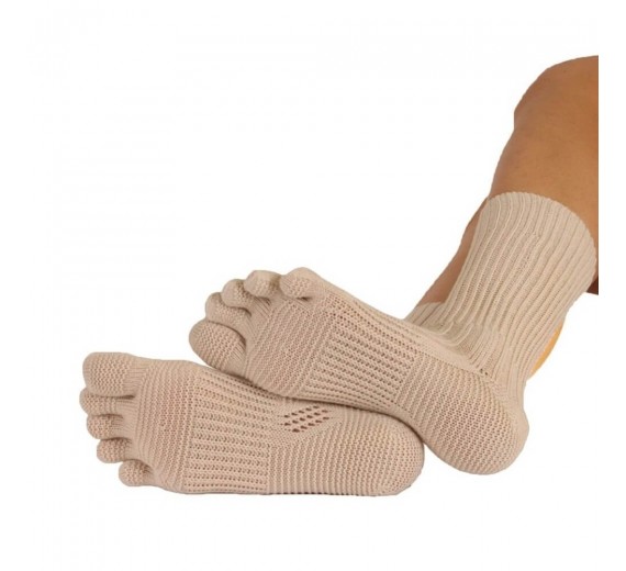 ToeToe Golfstrømper Med Adskilte Tæer Creme Str. 36-39