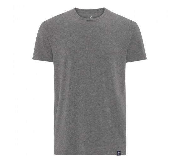 Grå Coastland uldundertrøje med korte ærmer, herre, 2XL