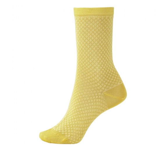 Socks CPH damestrømper, viskose, gul, str. 39-42