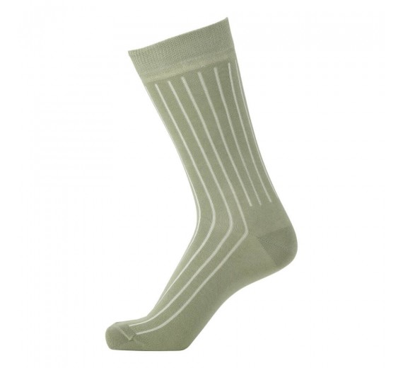 Socks CPH herrestrømper i kæmmet bomuld, sage green, str. 40-44