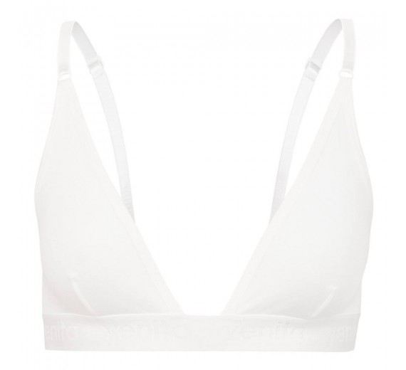 Bambus BH Uden bøjle, Hvid - Str. XL