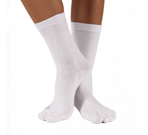 ToeToe Essential Mid-Calf Tåsokker Hvid Str. 35-46