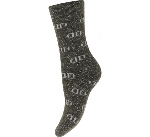 Decoy uld hyggesokker med glitter, Grøn, str. 37-41
