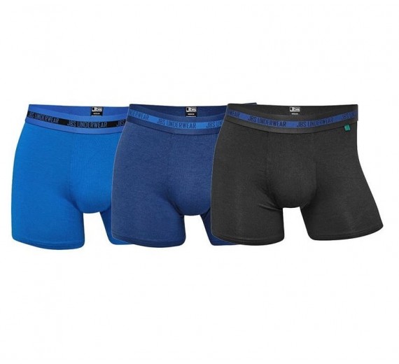 3-Pak JBS Bambus Tights, Sort og Blå - Str. XL