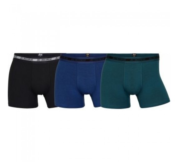 3-Pak JBS Bambus Boxershorts, Sort, Blå, Grøn. Str. Medium 3-Pak JBS Bambus Boxershorts, Sort, Blå, Grøn. Str. Medium