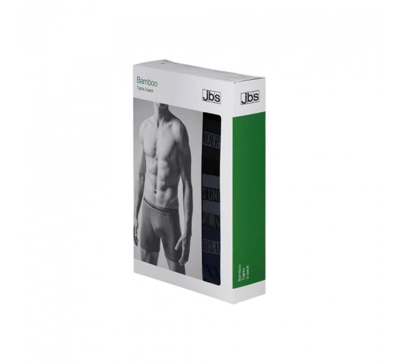 3-Pak JBS Bambus Tights, Sort, Grå. Blå, Str. XL