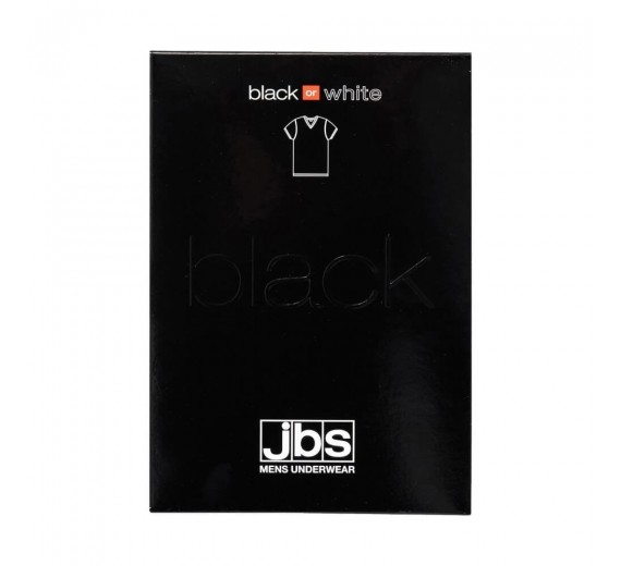 JBS Black or White V-hals herreT-shirt - Sort str. Large