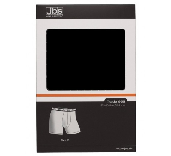 Sorte JBS boxershort med logo i elastik str. medium