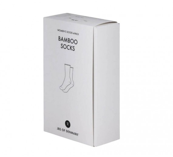 JBS of Denmark bambusstrømper til damer 4-pak, sort