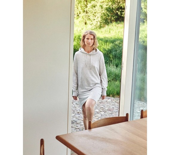 JBS of Denmark Bambus Hoodie Dress Lysegrå, Str. XS