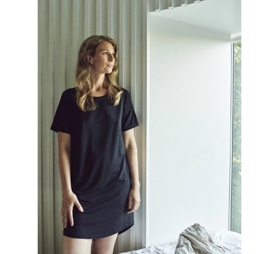 JBS of Denmark Bambus Big Shirt - Sort str. X-Small