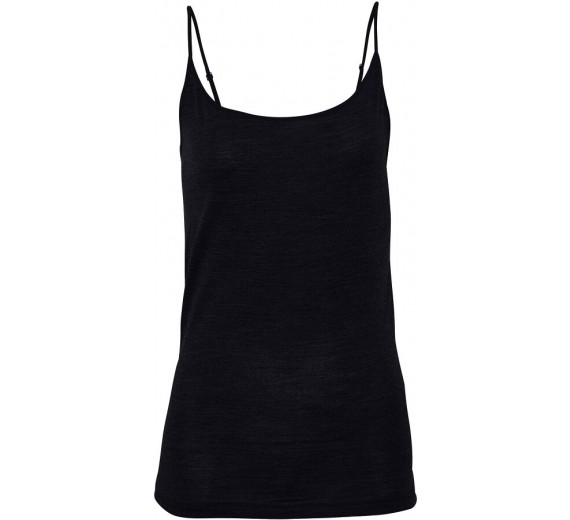 Uld top med smalle stropper, damer, JBS of Denmark, sort, str. large