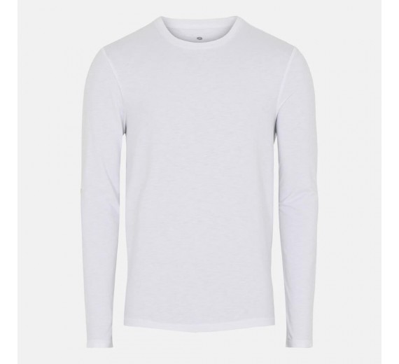 JBS of Denmark - Langærmet Herre Bamboo T-Shirt Hvid Small